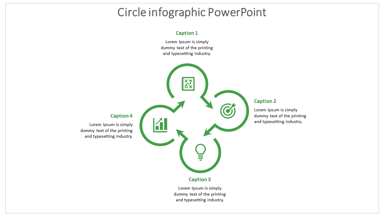 circle infographic powerpoint-green